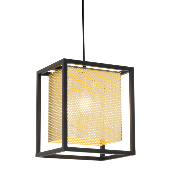 Zuo Yves 56128 Ceiling Lamp - Gold & Black IMAGE 1