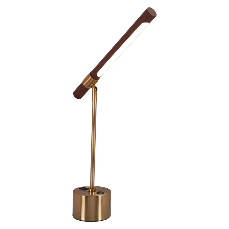 Zuo Kippy 56139 Table Lamp - Brown & Brass IMAGE 5