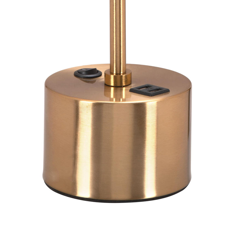 Zuo Kippy 56139 Table Lamp - Brown & Brass IMAGE 6