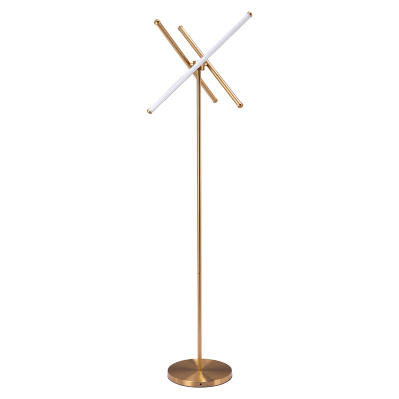 Zuo Garza 56140 Floor Lamp - Brass IMAGE 1