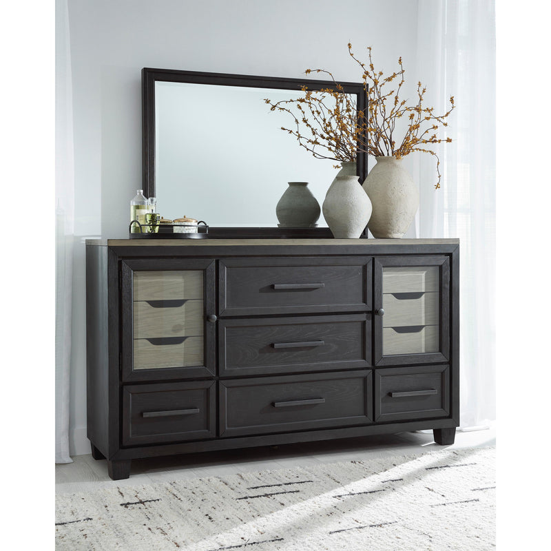 Signature Design by Ashley Foyland 11-Drawer Dresser with Mirror B989-31/B989-36 IMAGE 2