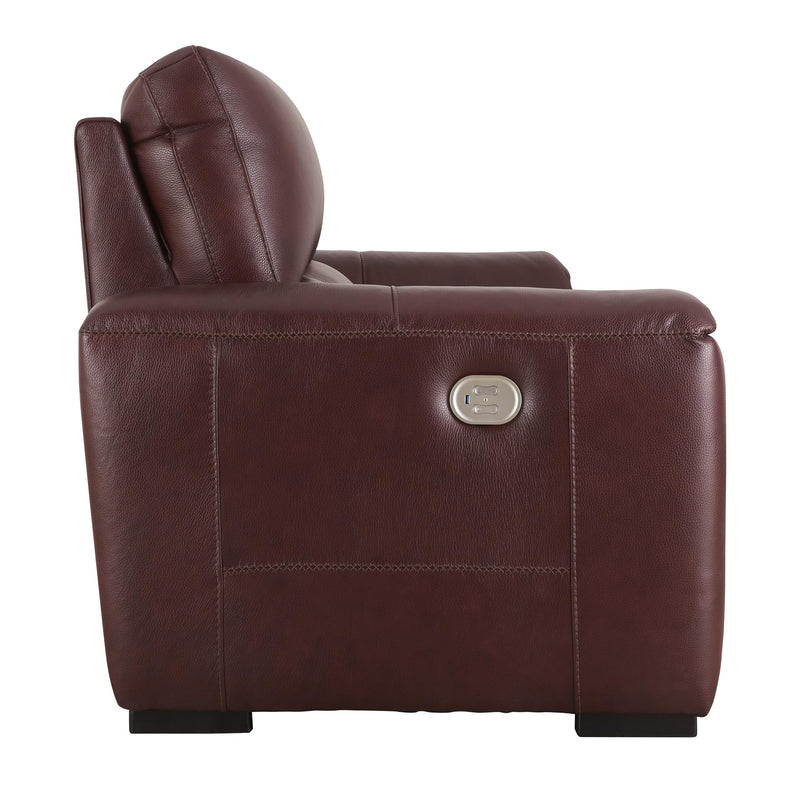 Signature Design by Ashley Alessandro Power Reclining Leather Match Sofa U2550115 IMAGE 4