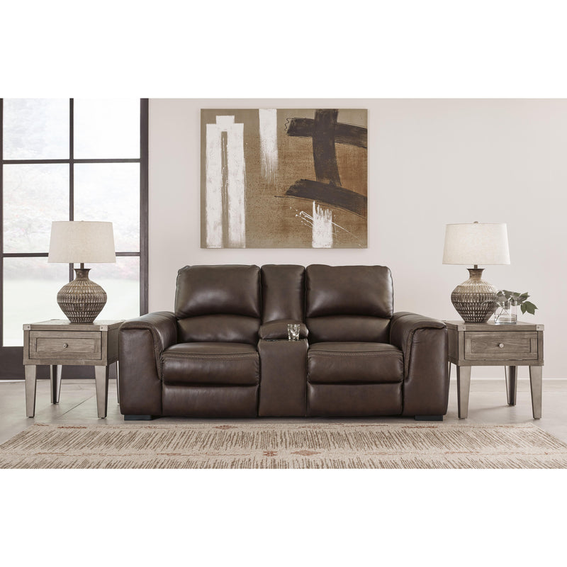 Signature Design by Ashley Alessandro Power Reclining Leather Match Loveseat U2550218 IMAGE 6