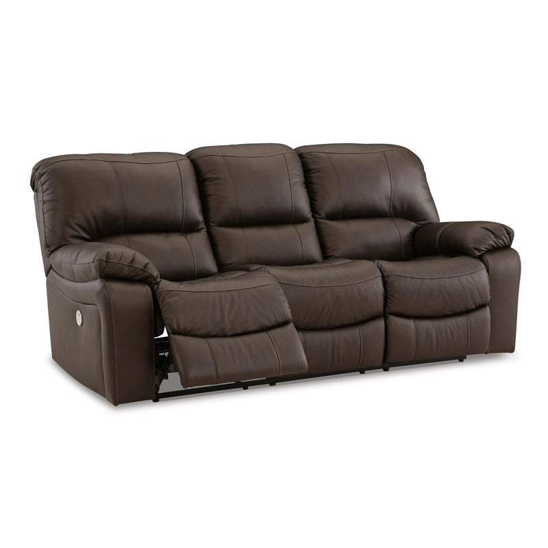 Signature Design by Ashley Leesworth Power Reclining Leather Match Sofa U4380887 IMAGE 2