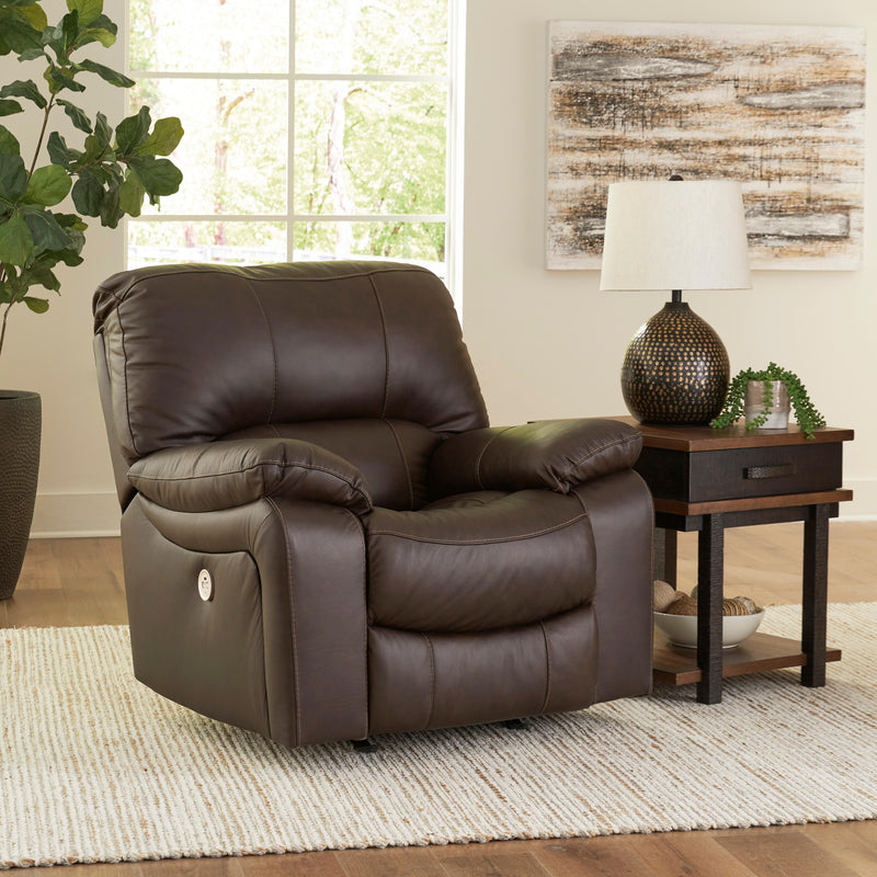 Signature Design by Ashley Leesworth Power Rocker Leather Match Recliner U4380898 IMAGE 6