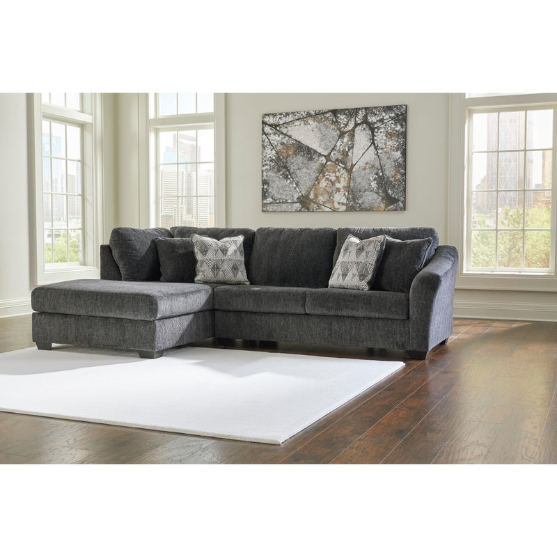 Signature Design by Ashley Biddeford Fabric Full Sleeper Sectional 3550416/3550483 IMAGE 2