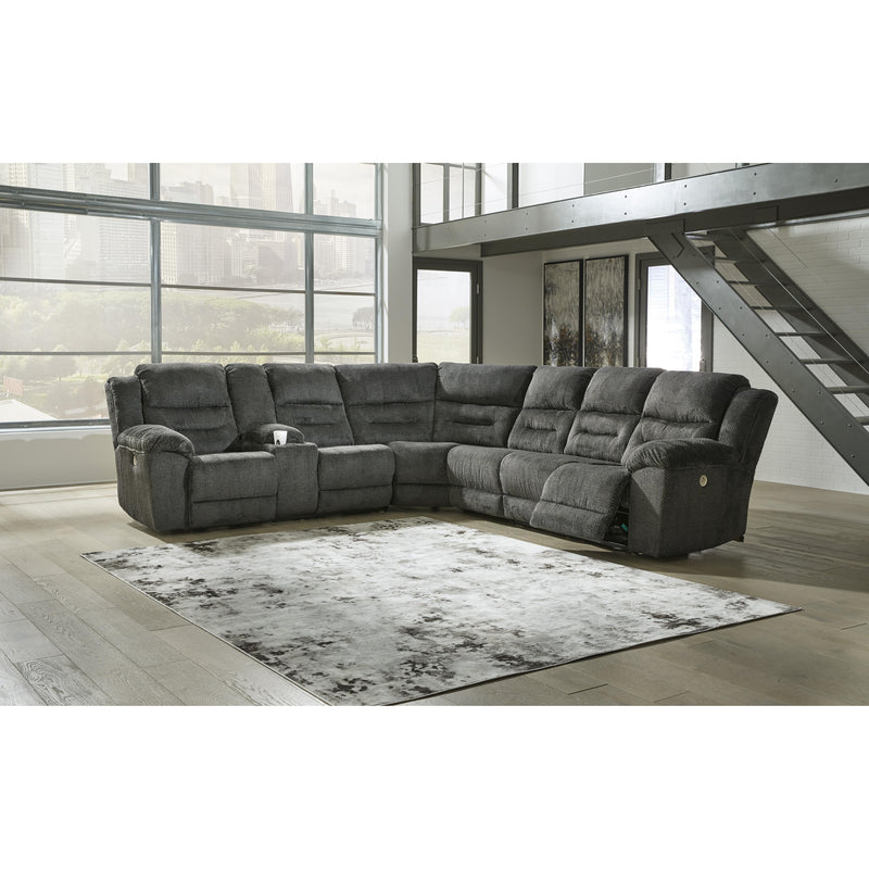 Signature Design by Ashley Nettington Power Reclining Fabric 4 pc Sectional 4410101/4410177/4410146/4410175 IMAGE 3