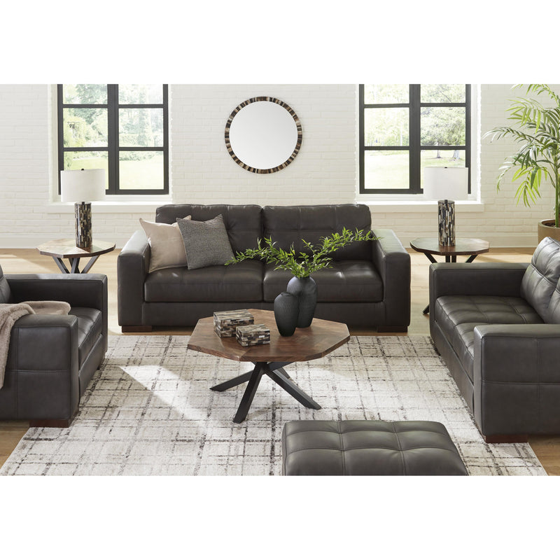 Signature Design by Ashley Luigi Stationary Leather Match Loveseat 5650635 IMAGE 7