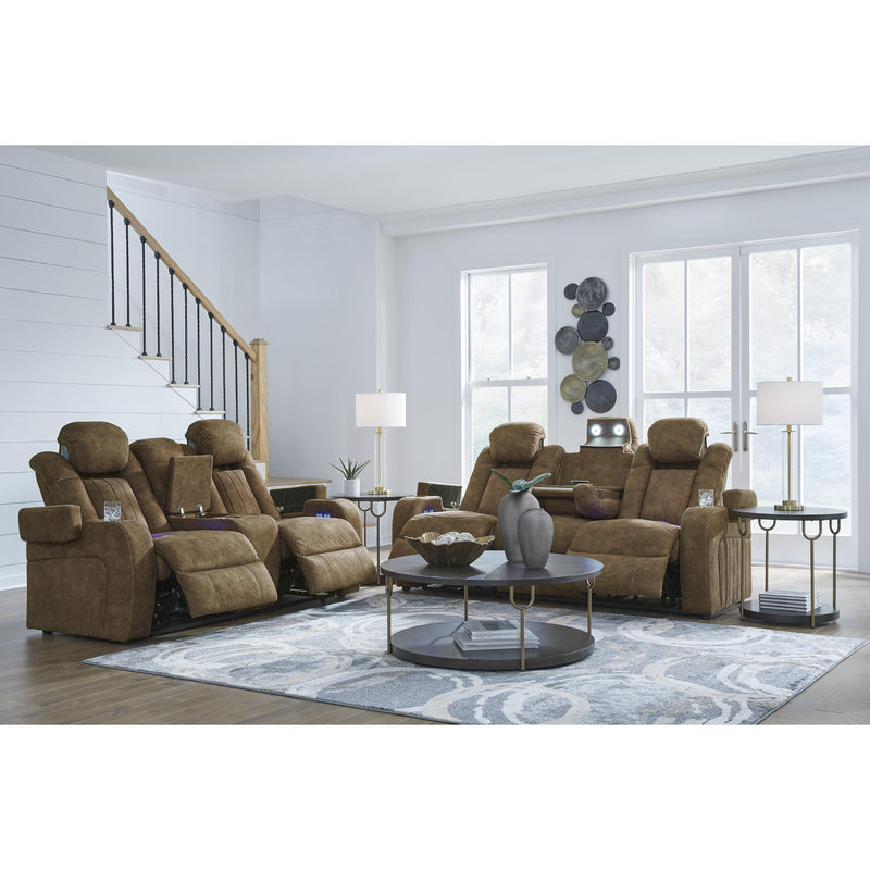 Signature Design by Ashley Wolfridge Power Reclining Leather Look Sofa 6070315 IMAGE 15