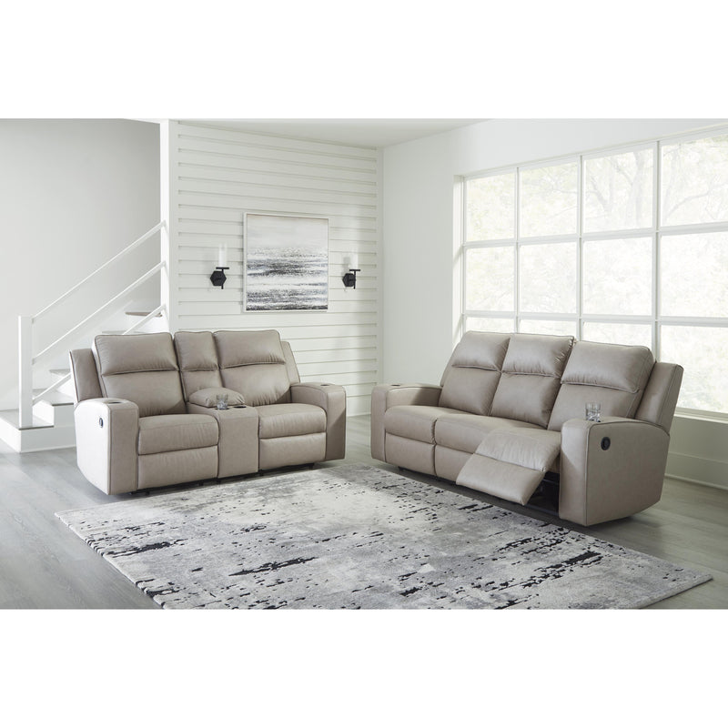 Signature Design by Ashley Lavenhorne Reclining Leather Look Sofa 6330789 IMAGE 9