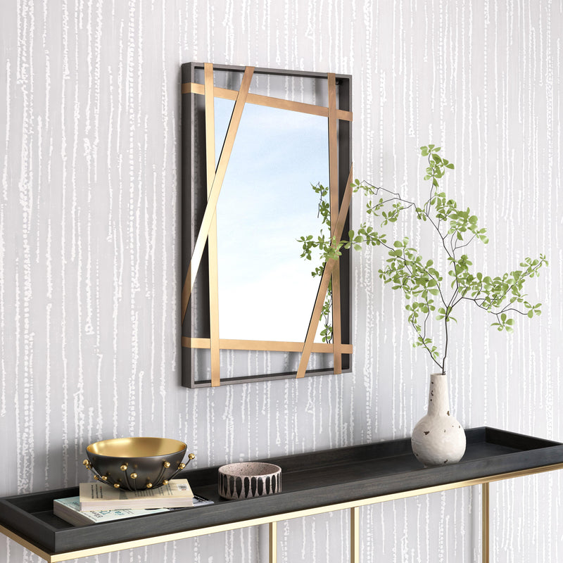 Zuo Tolix A12255 Mirror - Antique Gold & Black IMAGE 5