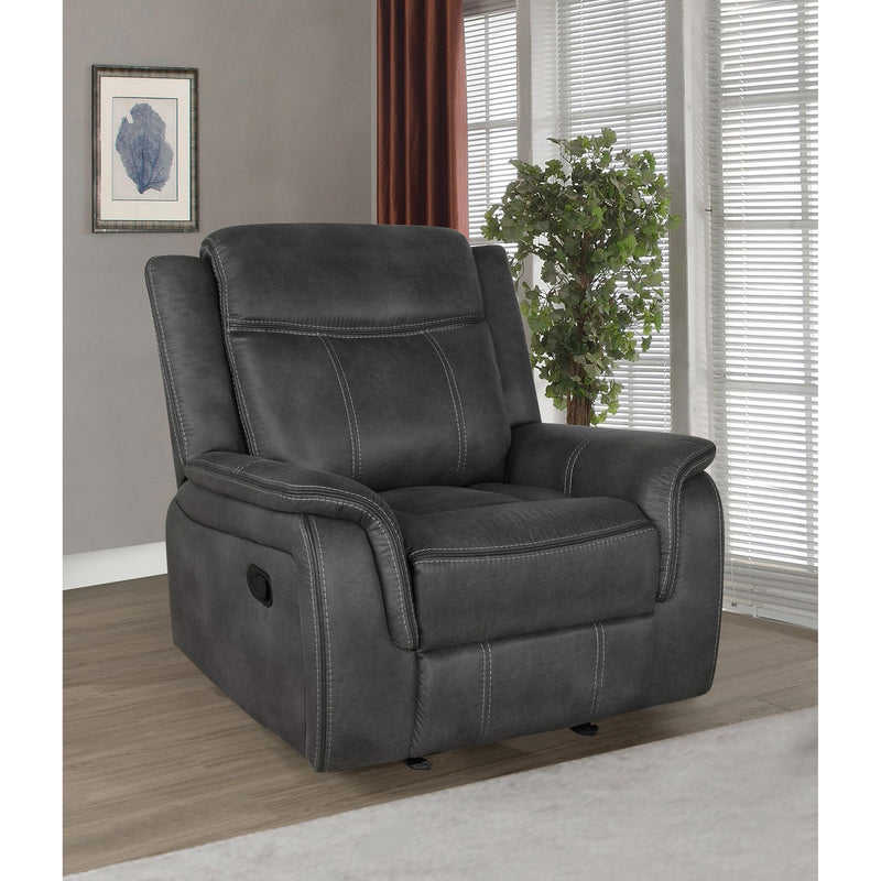 Coaster Furniture Lawrence Glider Leatherette Recliner 603506 IMAGE 4