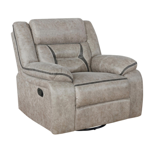 Coaster Furniture Greer Glider Leatherette Recliner 651353 IMAGE 1