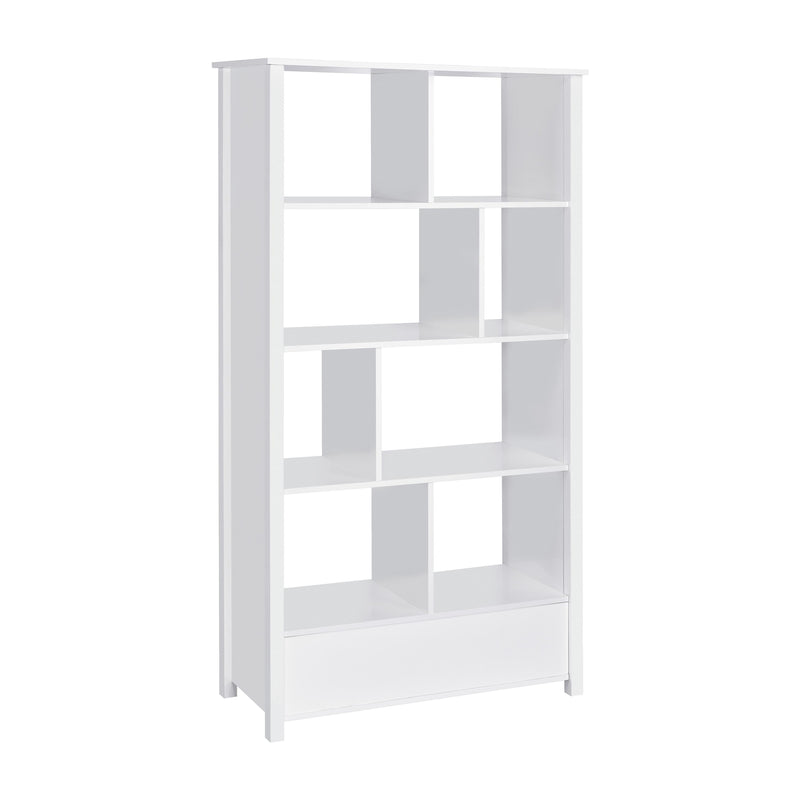 Coaster Furniture Dylan 801574 Rectangular 8-Shelf Bookcase - White IMAGE 6