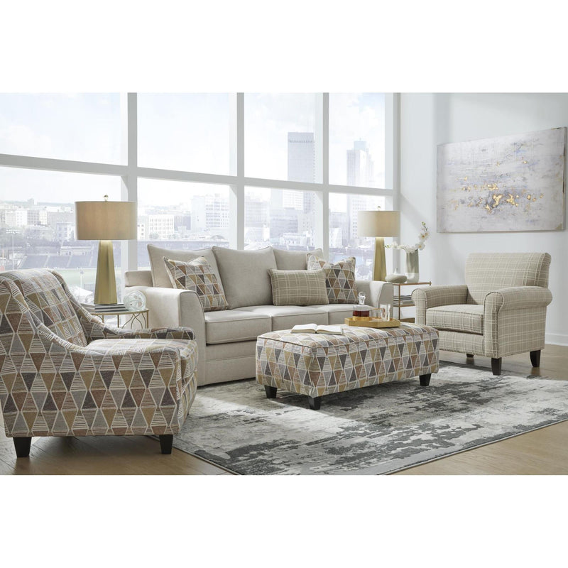 Fusion Furniture Stationary Fabric Sofa 3000-00KP-TL IMAGE 2