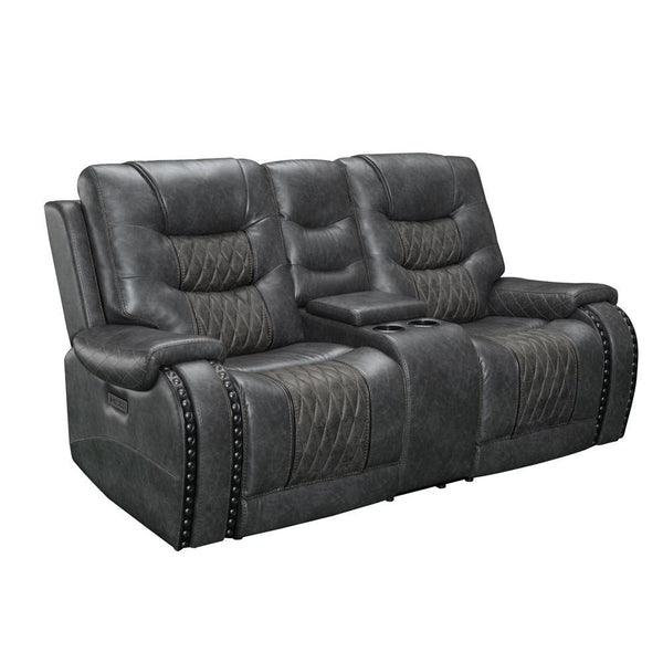 Parker House Furniture Outlaw Power Reclining Fabric Loveseat with Console MOUT#822CPH-STA IMAGE 1