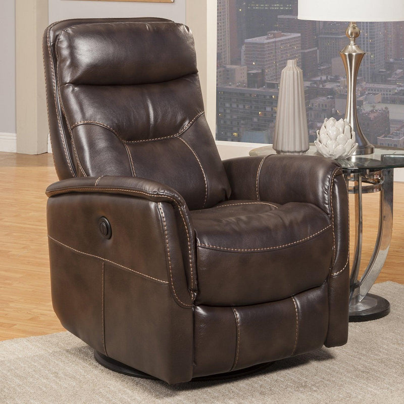 Parker House Furniture Gemini Power Swivel Glider Fabric Recliner MGEM