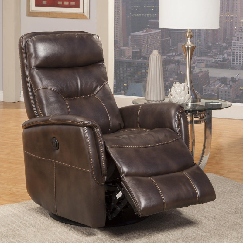 Parker House Furniture Gemini Power Swivel Glider Fabric Recliner MGEM