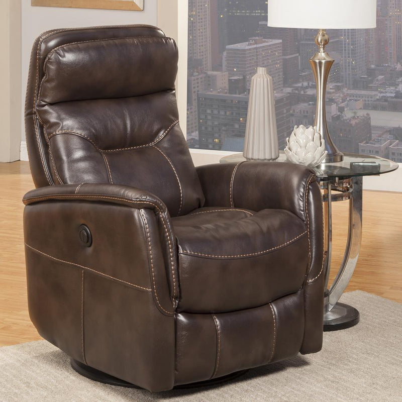 Parker House Furniture Gemini Power Swivel Glider Fabric Recliner MGEM