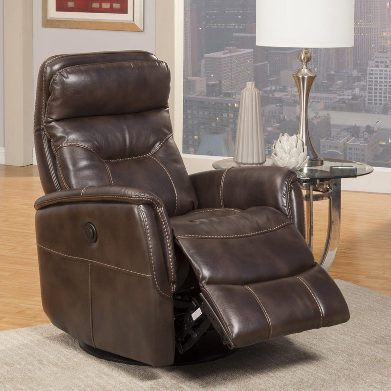 Parker House Furniture Gemini Power Swivel Glider Fabric Recliner MGEM