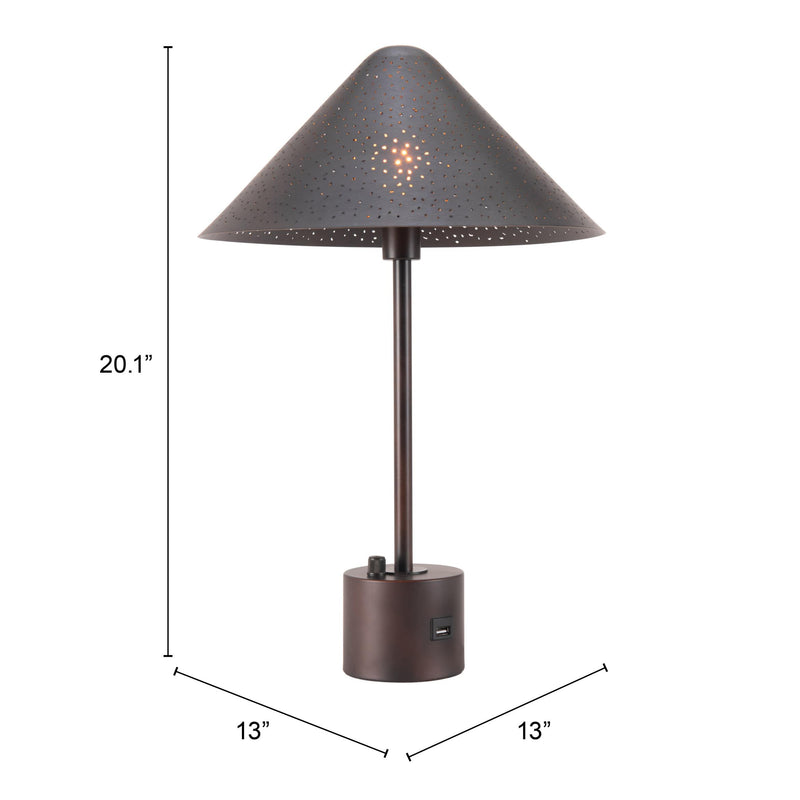 Zuo Cardo 56141 Table Lamp - Bronze IMAGE 8