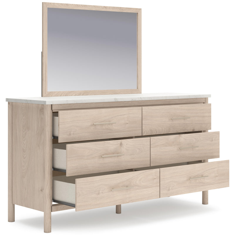 Signature Design by Ashley Cadmori 6-Drawer Dresser with Mirror B2615-231/B2615-36 IMAGE 2