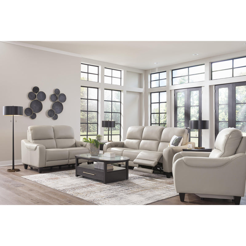 Signature Design by Ashley Mercomatic Power Reclining Leather Match Loveseat U7531214 IMAGE 15