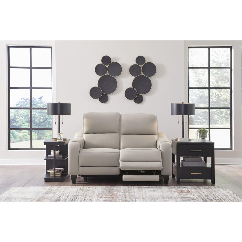 Signature Design by Ashley Mercomatic Power Reclining Leather Match Loveseat U7531214 IMAGE 6