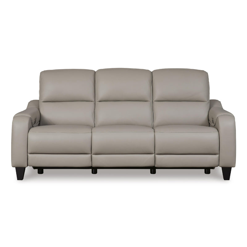 Signature Design by Ashley Mercomatic Power Reclining Leather Match Sofa U7531215 IMAGE 3