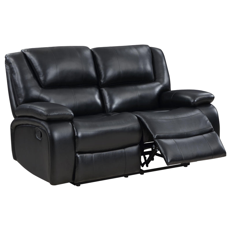 Coaster Furniture Camila Reclining Leatherette Loveseat 610245 IMAGE 4