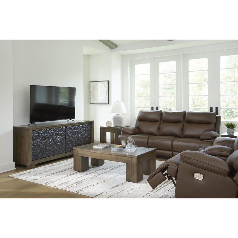 Signature Design by Ashley VonRyan Power Reclining Leather Match Loveseat with Console U1040018 IMAGE 10