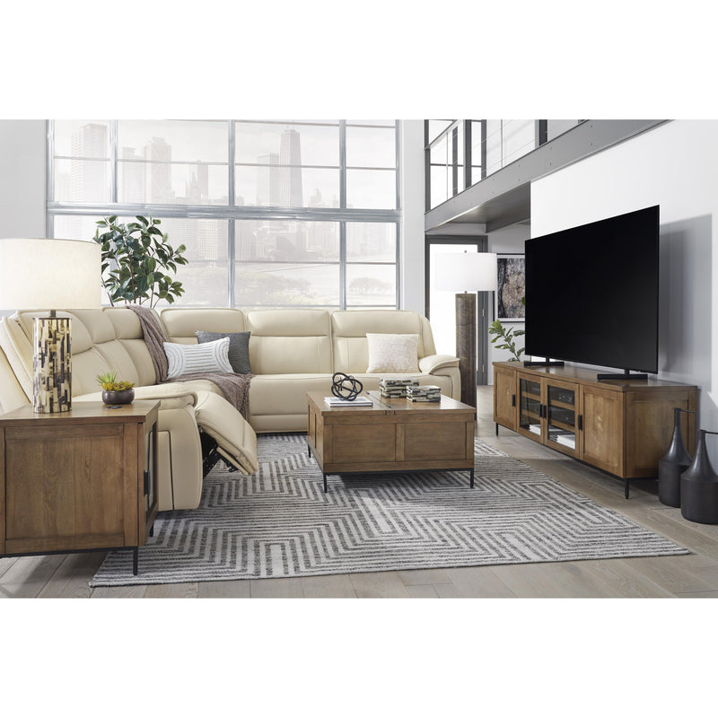 Signature Design by Ashley Double Deal Power Reclining Leather Match 5 pc Sectional U1300158/U1300131/U1300177/U1300146/U1300162 IMAGE 5