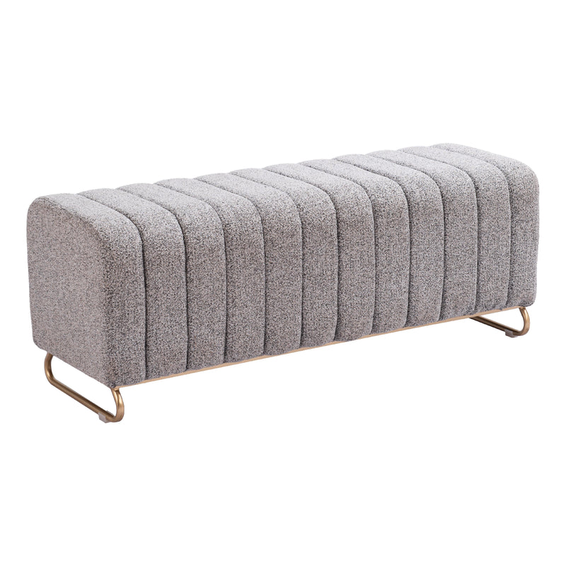 Zuo Pender 110080 Bench - Stone Grey IMAGE 1