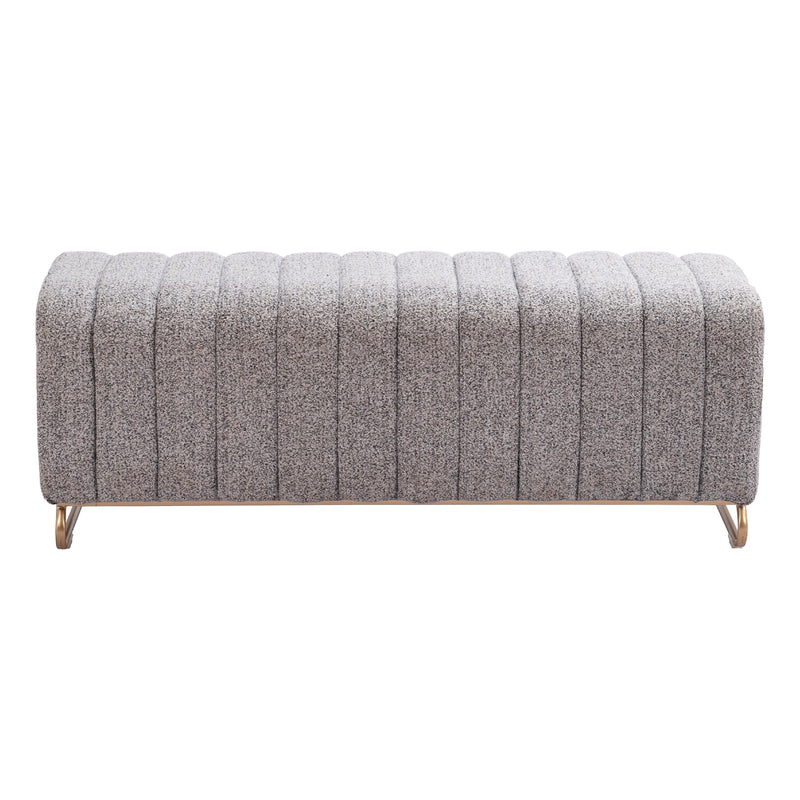 Zuo Pender 110080 Bench - Stone Grey IMAGE 3