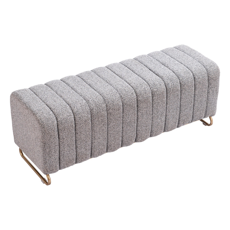 Zuo Pender 110080 Bench - Stone Grey IMAGE 4