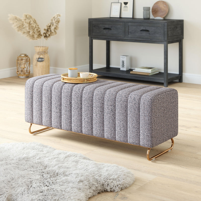 Zuo Pender 110080 Bench - Stone Grey IMAGE 6