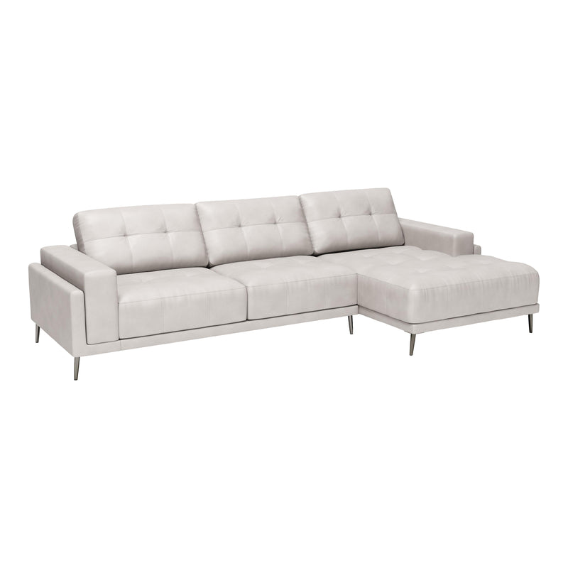 Zuo Bliss 110370 RAF Chaise Sectional - Beige IMAGE 1