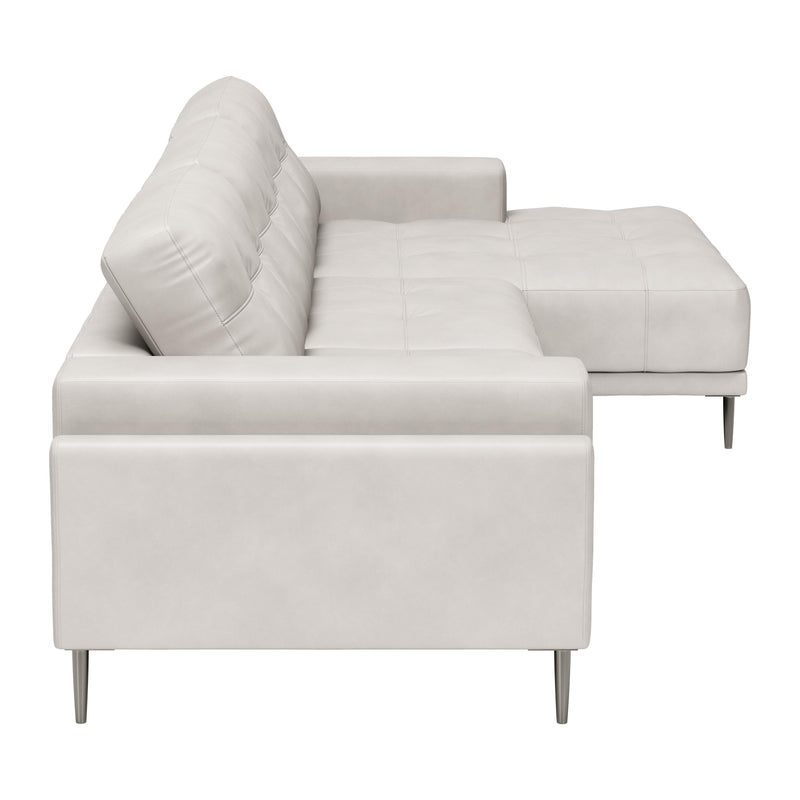 Zuo Bliss 110370 RAF Chaise Sectional - Beige IMAGE 2