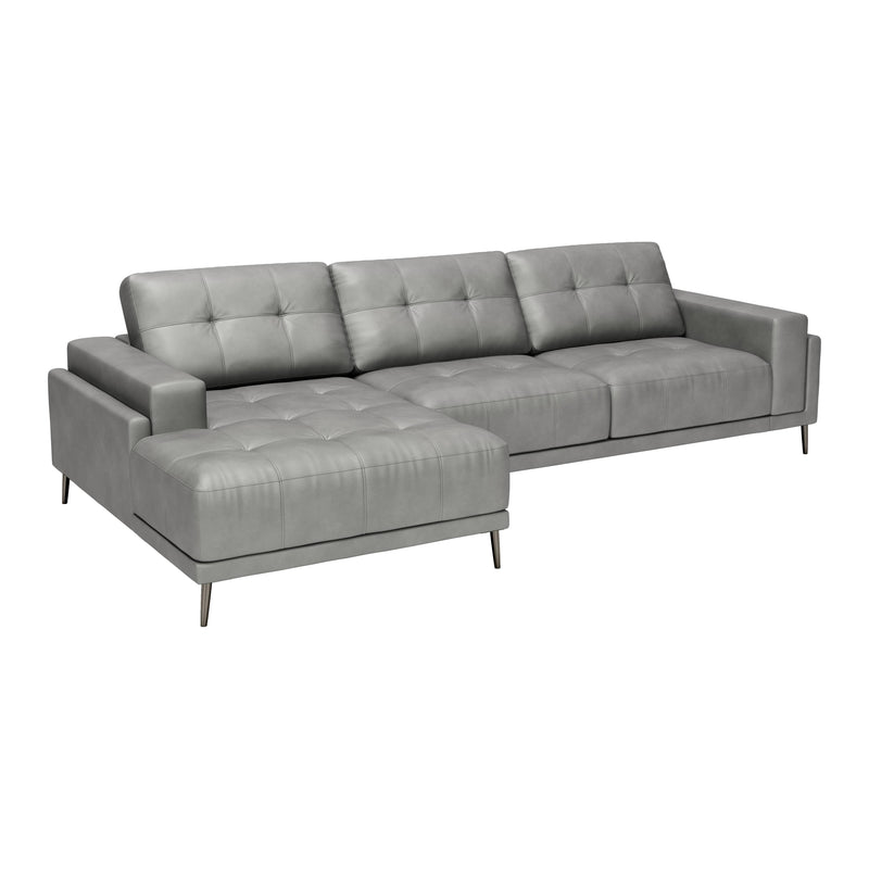 Zuo Bliss 110373 LAF Chaise Sectional - Grey IMAGE 1