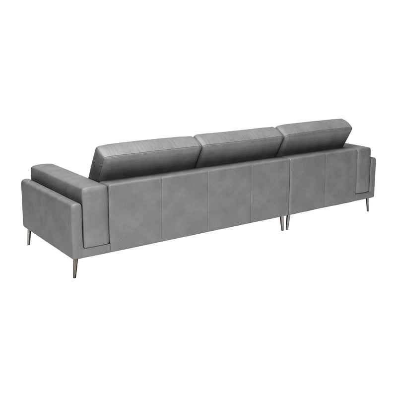 Zuo Bliss 110373 LAF Chaise Sectional - Grey IMAGE 5