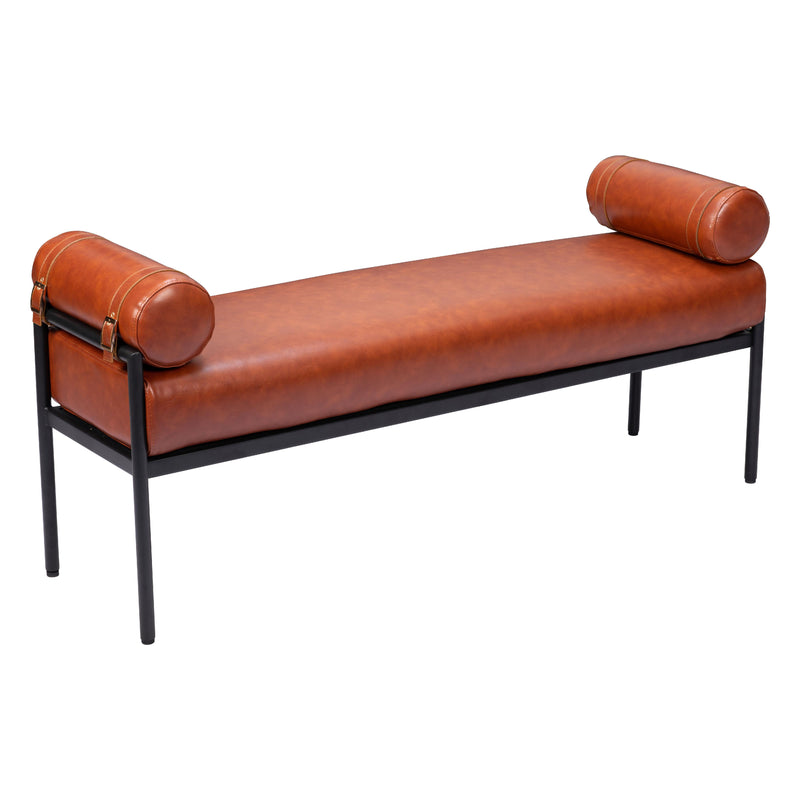 Zuo Barrow 110179 Bench - Brown IMAGE 1