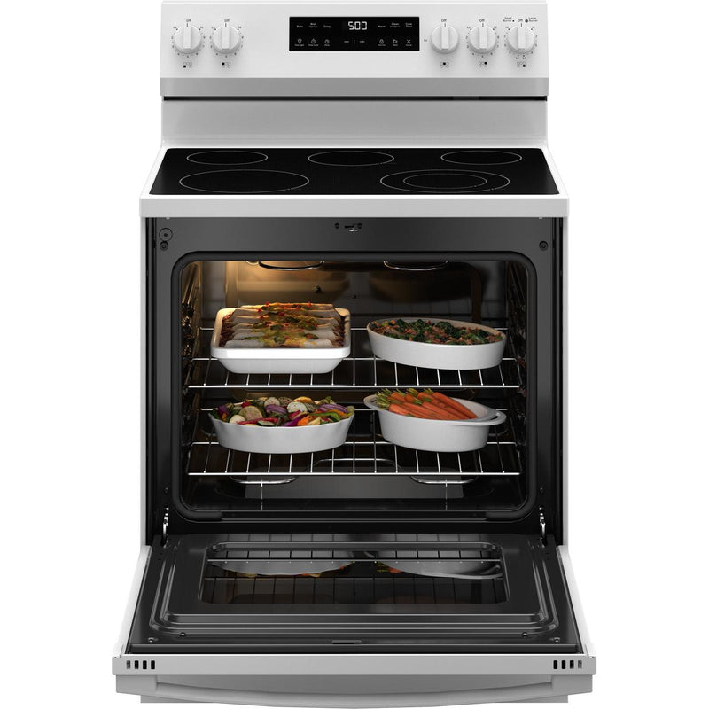 GE 30-inch Freestanding Electric Range GRF500PVWW IMAGE 2