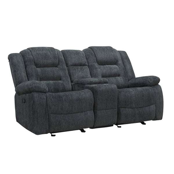 Parker House Furniture Reclining Fabric Loveseat with Console MBOL#822CG-MISS IMAGE 1