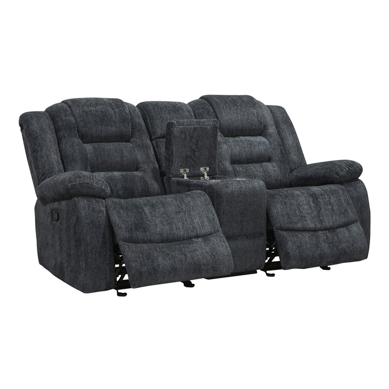 Parker House Furniture Reclining Fabric Loveseat with Console MBOL