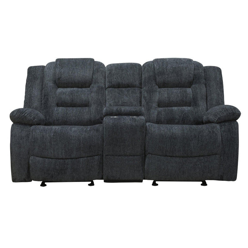 Parker House Furniture Reclining Fabric Loveseat with Console MBOL