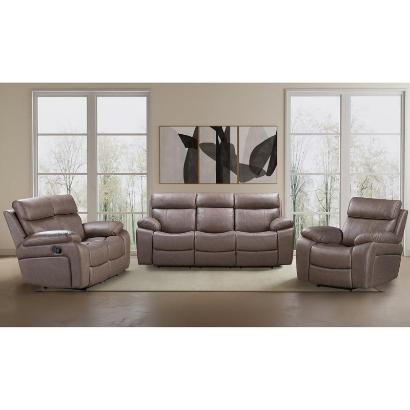 Parker House Furniture Theon Reclining Leather Look Sofa MTHE