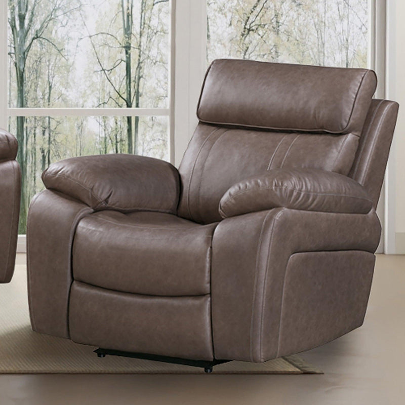 Parker House Furniture Theon Glider Leather Look Recliner MTHE