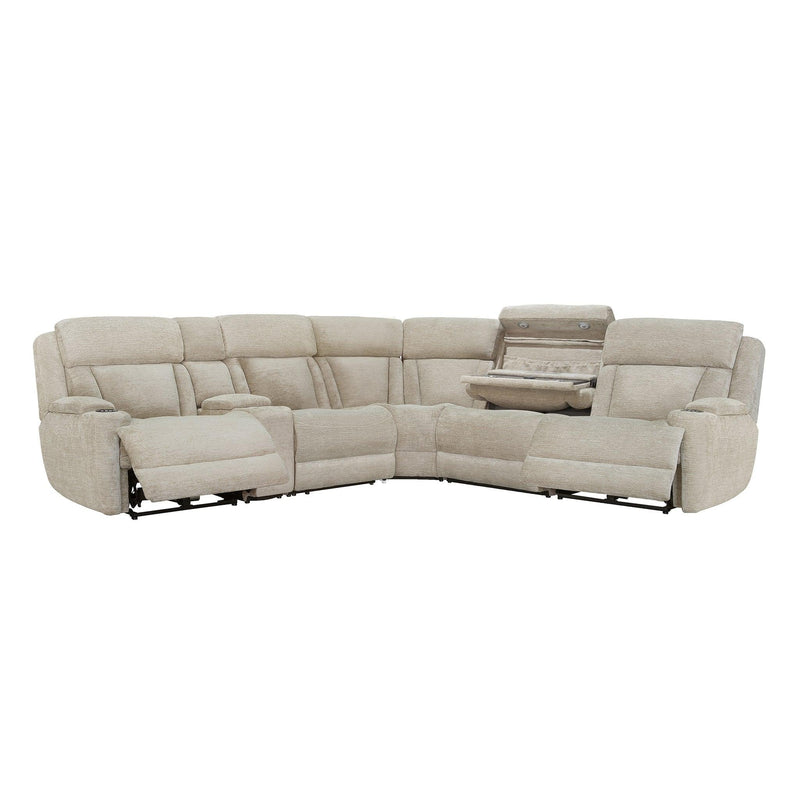 Parker House Furniture Dalton Power Reclining Fabric 6 pc Sectional MDAL-PACKT(H)-LFA IMAGE 2