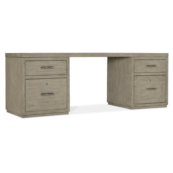 Hooker Furniture 6150-10913-85 Linville Falls 84" Desk with Two Files IMAGE 1