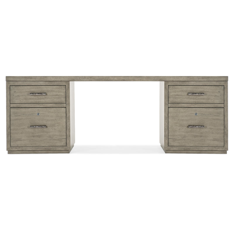 Hooker Furniture 6150-10913-85 Linville Falls 84" Desk with Two Files IMAGE 3